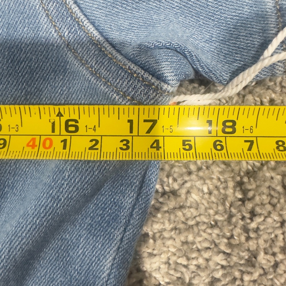 Good American Fit For Success Denim Jumpsuit Blue Short Sleeve GMJS731SO Size L - Picture 9 of 11